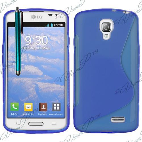 Coque Silicone Pour Lg F70 D315/ Lte Gel Motif S Au Dos - Bleu + St... on Productcaster.