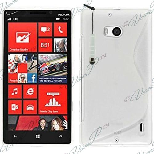 Coque Silicone Pour Nokia Lumia 930 Gel Motif S Au Dos - Blanc + Mi... on Productcaster.