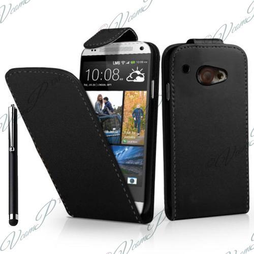 Etui Simili Cuir Pour Htc Desire 601 Zara/ Dual Sim - Noir + Stylet on Productcaster.