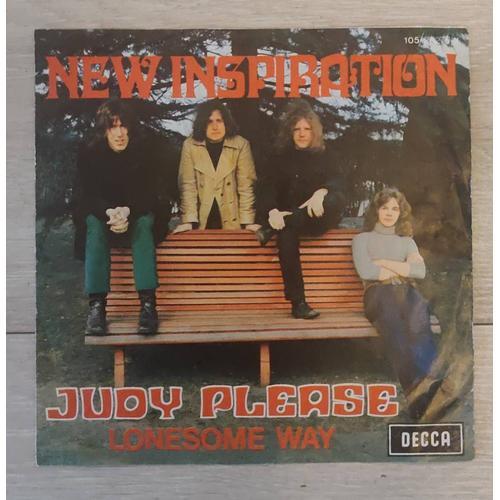 New Inspiration " Judy Please / Lonesome Way " Vinyl 45 Trs. Belgiq... on Productcaster.