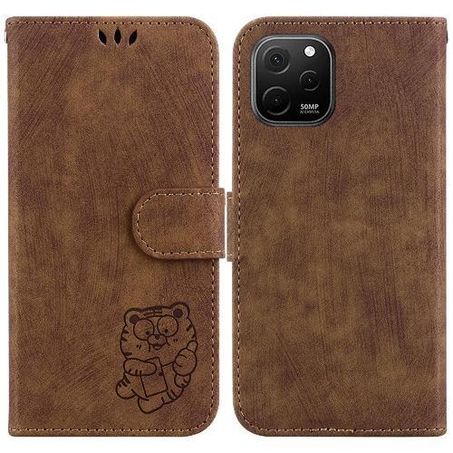 Étui Pour Huawei Nova Y61 Étui Portefeuille Tigre Mignon En Relief ... on Productcaster.