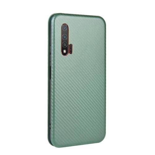 Étui Pour Huawei Nova6 5g Fibre De Carbone Magnétique Coque En Cuir... on Productcaster.