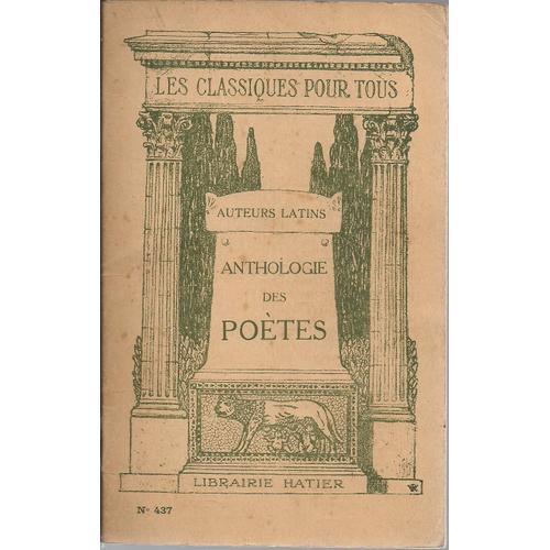 Anthologie Des Poetes Latins: Catulle, Tibulle, Properce, Ovide, Lu... on Productcaster.