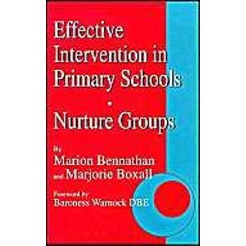 Effective Intervention In Primary Schools: Nurture Groups on Productcaster.