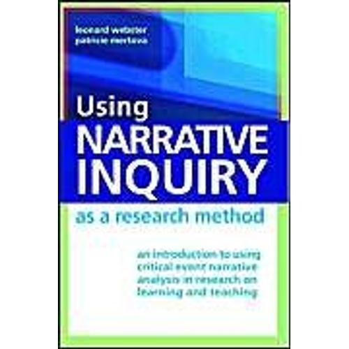 Using Narrative Inquiry As A Research Method: An Introduction To Us... on Productcaster.