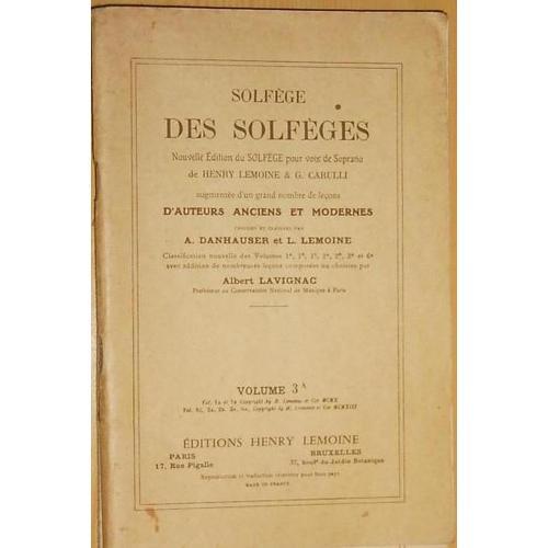 Solfège Des Solfèges , Augmentés D'un Grand Nombre De Leçon D'auteu... on Productcaster.