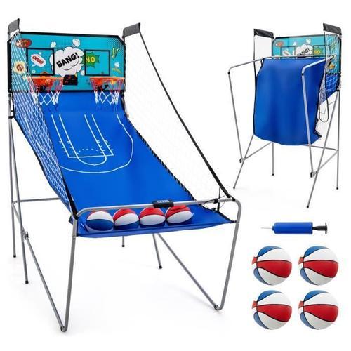 Jeu De Basket-Ball D'arcade Pliable - Costway - Double Tir - 8 Mode... on Productcaster.