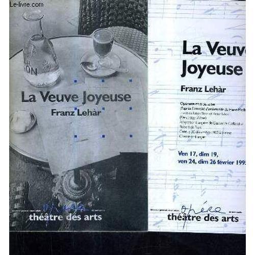 Plaquette : La Veuve Joyeuse - Opera De Normandie - Theatre Des Arts. on Productcaster.