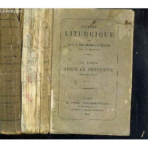 L'annee Liturgique - Le Temps Apres La Pentecote - 2 Tomes - I + Ii... on Productcaster.