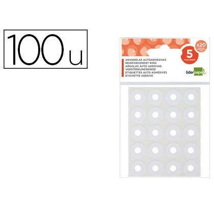 Lot de 11 - Arandelas autoadhesivas blancas liderpapel sobre de 100 unidades - Etiquetas manuales en Bruneau.es on Productcaster.