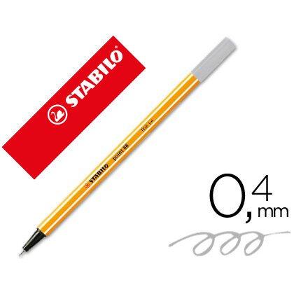 Lot de 10 - Rotulador stabilo punta de fibra point 88 gris 0,4 mm - Rotuladores artes gráficas en Bruneau.es on Productcaster.