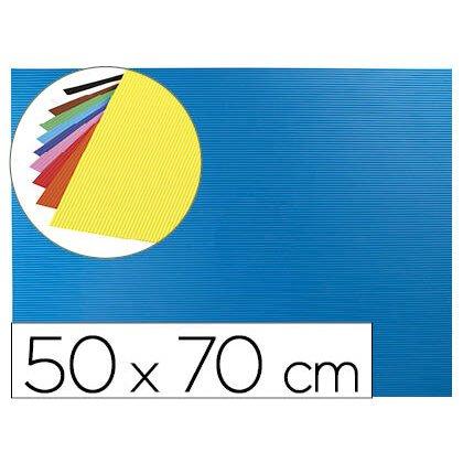 Lot de 10 - Goma eva ondulada liderpapel 50x70cm 2,2mm de espesor azul claro - Láminas de espuma en Bruneau.es on Productcaster.