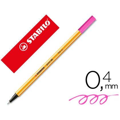 Lot de 10 - Rotulador stabilo punta de fibra point 88 rosa neon - Rotuladores artes gráficas en Bruneau.es on Productcaster.