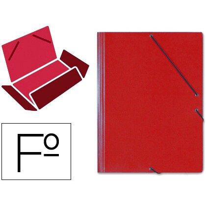 Lot de 10 - Carpeta gomas solapas carton saro tamaño folio rojo - Carpetas de gomas de polipropileno en Bruneau.es on Productcaster.