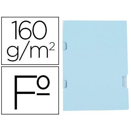 Lot de 25 - Subcarpeta liderpapel folio azul tres uñeros plastificada 160g/m2 - Dossiers específicos en Bruneau.es on Productcaster.