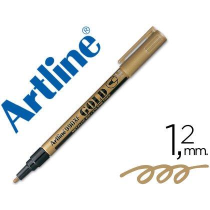 Lot de 12 - Rotulador artline marcador permanente punta metalica ek-990 oro punta redonda 1.2 mm - Rotuladores artes gráficas en Bruneau.es on Productcaster.