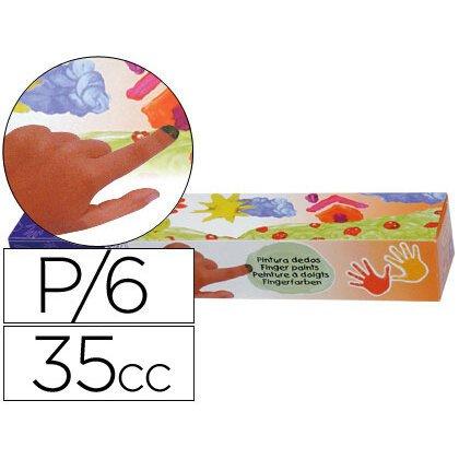 Lot de 2 - Pintura a dedos jovi 35 cc 5 colores surtidos - Pintura dedos y maquillaje en Bruneau.es on Productcaster.