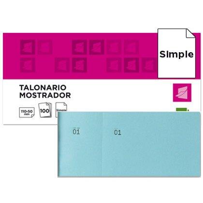 Lot de 15 - Talonario liderpapel mostrador 50x110 mm tl08 celeste con matriz - Talonarios en Bruneau.es on Productcaster.