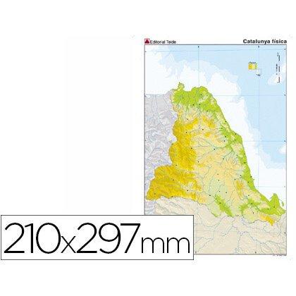 Lot de 100 - Mapa mudo color din a4 cataluña fisico - en Bruneau.es on Productcaster.