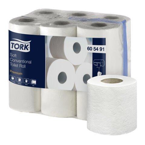 Papel higiénico doméstico Tork Premium doble capa 22,9m - paquete de 12 rollos - Papel higiénico rollos estándar en Bruneau.es on Productcaster.