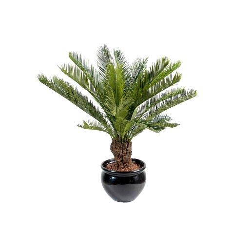 Plante artificielle d'intérieur Cycas Tronc 90 cm - Arbustes - Bruneau on Productcaster.