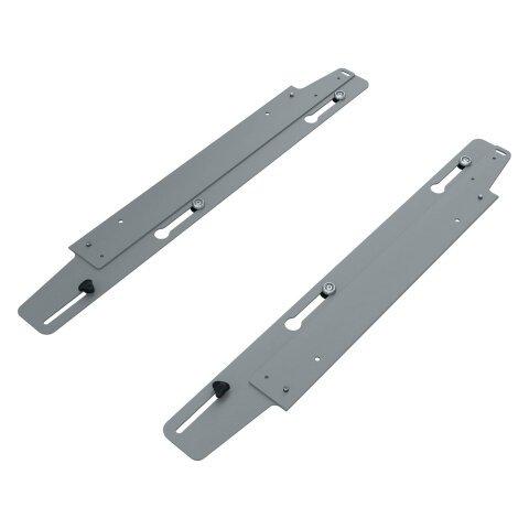 Platines coulissantes ECLA pour pôle de 2 bureaux finition aluminium - - Bruneau on Productcaster.