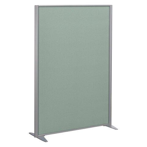 Cloisons B-Zen acoustique pleine cadre gris argent L 122 x H 160 cm vert - - Bruneau on Productcaster.