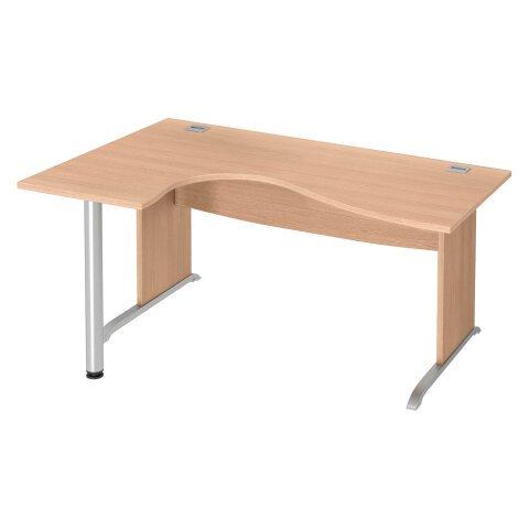 Mesa compacta patas ''L'' roble claro Excellens 160 cm ala izquierda - Mesas Excellens en Bruneau.es on Productcaster.