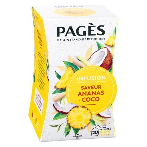 Infusie ananas cocos Bio Pagès - Doos met 20 zakjes on Productcaster.