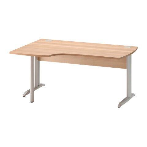 Mesa compacta Quarta Plus haya An 160 cm patas metal L ala izquierda - Mesas y cajoneras Quarta Plus en Bruneau.es on Productcaster.