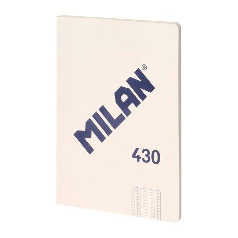 Cuaderno encolado tapa flexible A4 48 hojas 5 x 5 MILAN Blanco - Cuadernos en Bruneau.es on Productcaster.