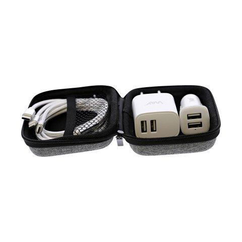 Kit de charge universel 3 en 1 secteur et voiture câble 3 en 1 inclus - Chargeurs pour smartphones - Bruneau on Productcaster.