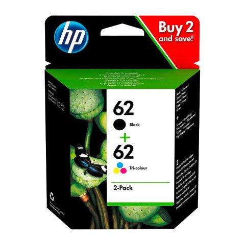 HP 62 Pack de 2 cartuchos Originales negro + tricolor (200 + 165 páginas) - Cartucho de tinta HP en Bruneau.es on Productcaster.