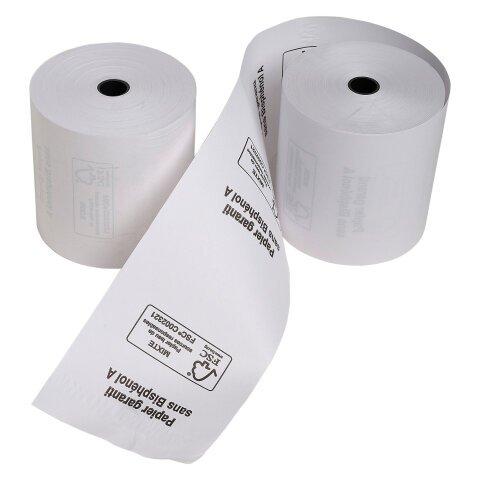 Lot de 10 - Papel térmico 57 x 46 x 12 mm 55g 1 copia SBPA FSC con impresión en reverso FSC - Rollos para cajas registradoras en Bruneau.es on Productcaster.