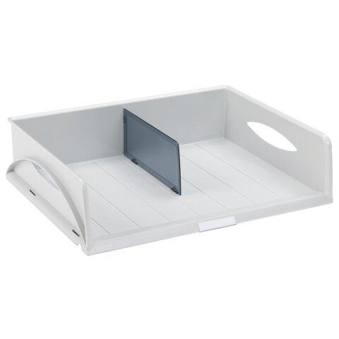 Lot de 6 - Bandeja de correo apaisada Leitz maxi formato A3 Maxi Sorty Gris - Gran capacidad en Bruneau.es on Productcaster.