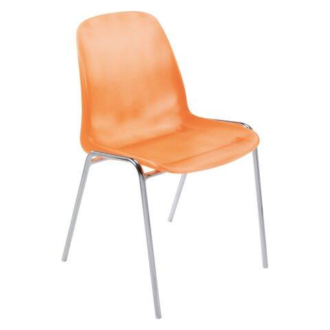 Lot de 4 - Silla Coque naranja ácido - Sillas para colectivos en Bruneau.es on Productcaster.