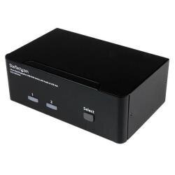 Switch KVM USB doppio DisplayPort 2 porte con audio e hub USB 2.0 Startech.Com on Productcaster.