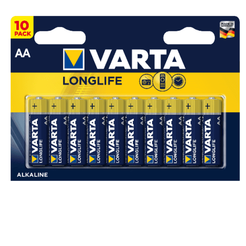 Set di 2 - CF10 LONGLIFE AA ALCALINA | Pile alcaline Varta on Productcaster.