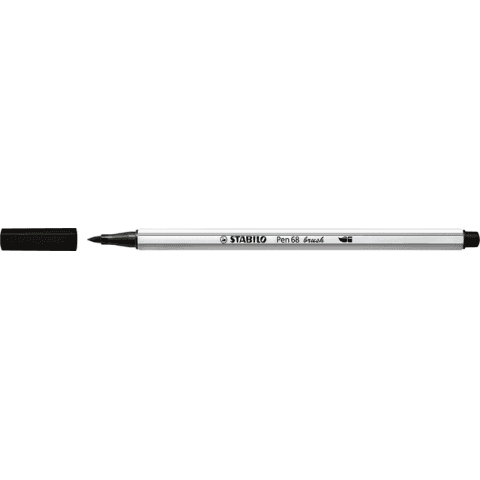 Lot de 10 - Feutre pinceau STABILO Pen Brush 568/46 noir - Feutres à dessin - Bruneau on Productcaster.