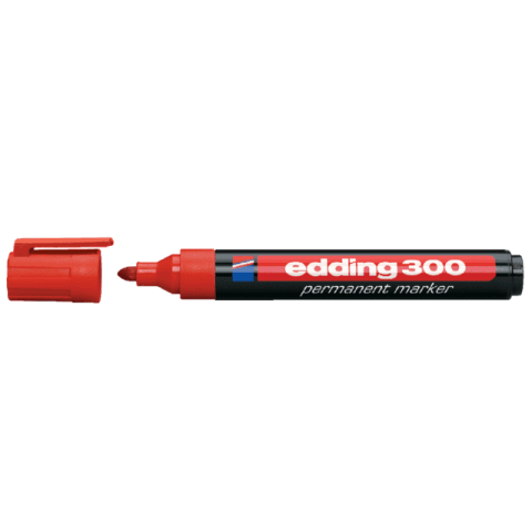 Lot de 9 - Marqueur edding 300 ogive 1,5-3mm rouge on Productcaster.