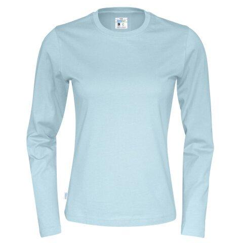 Cottover T-SHIRT MANCHES LONGUES FEMME - CERTIFIÉ GOTS bleu clair - Taille XXL - - Bruneau on Productcaster.