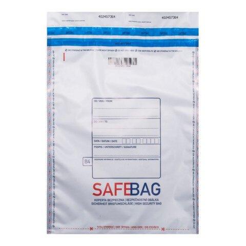 Sacchetti di sicurezza Safe Bag - per corrieri - B4 - 25,6 x 37 + 4 cm - bianco - Bong Packaging - conf. 100 pezzi - - Bruneau | Sacchetti di  on Productcaster.