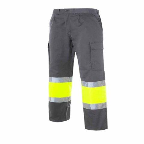 Pantalón multibolsillos alta visibilidad bicolor talla 48 - Gris - Ropa de trabajo y personalizada en Bruneau.es on Productcaster.