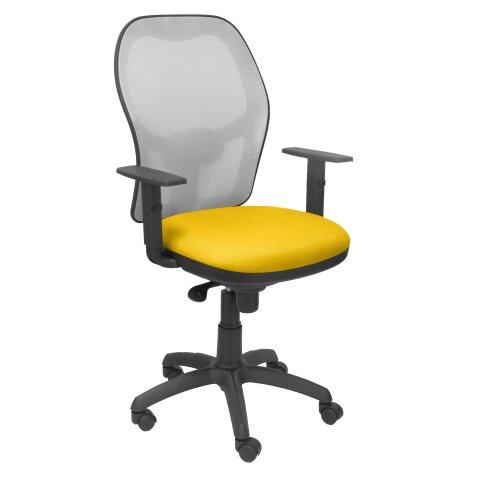 Silla Jorquera malla gris asiento bali - Amarillo - en Bruneau.es on Productcaster.