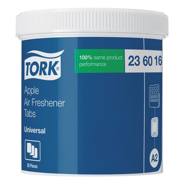 Pastilles désodorisantes Tork pomme, boîte de 20 on Productcaster.