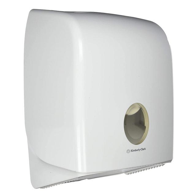 Distributeur de papier toilette mini Jumbo, Aquarius, coloris blanc on Productcaster.