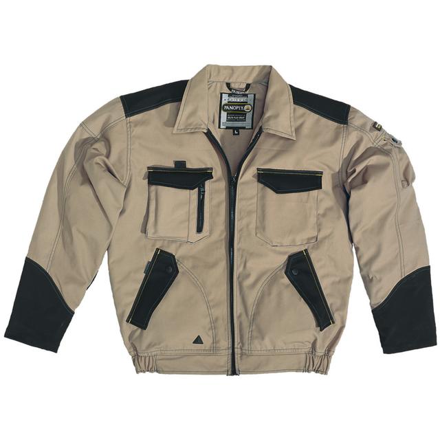 Veste de travail beige et noir Mach 5 DeltaPlus, taille S on Productcaster.