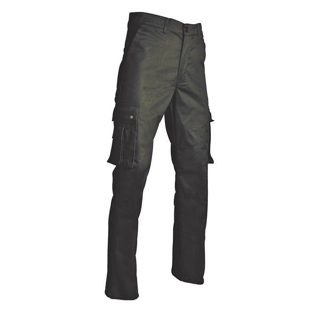 Groene broek met tal van zakken maat 42 on Productcaster.