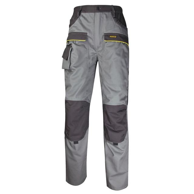 Pantalon de travail polycton gris clair et gris foncé Mach 2, DeltaPlus, taille M on Productcaster.