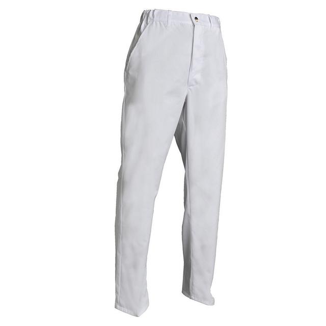 Pantalon cuisinier Guy mixte polycoton blanc, taille 5 on Productcaster.